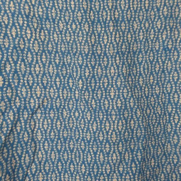 Toad & Co. Boho Print Stitching Split Back Blouse Sleeveless Tank Top - Picture 6 of 10